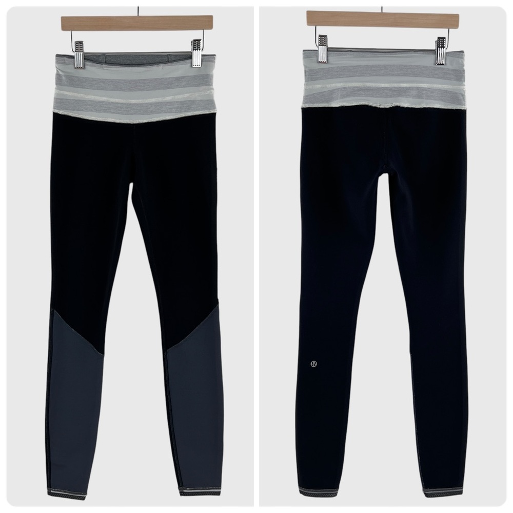 RARE Lululemon Run: Runder Under Pant (Rulu 30") Size 4 - Black *Reversible